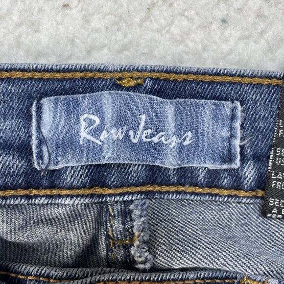 Raw Jeans Womens Size 28 Boot Cut Blue Denim Low Rise Jeans VERY RARE 27x31 USA - Picture 11 of 13